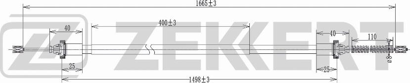 Zekkert BZ-1085 - Sajla ručne kočnice www.molydon.hr