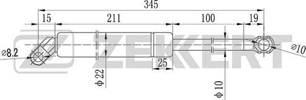 Zekkert GF-1424 - Plinski amortizer, prtljaznik/utovarni prostor www.molydon.hr