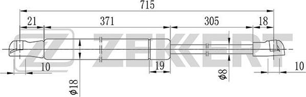 Zekkert GF-1650 - Plinski amortizer, hauba motora www.molydon.hr