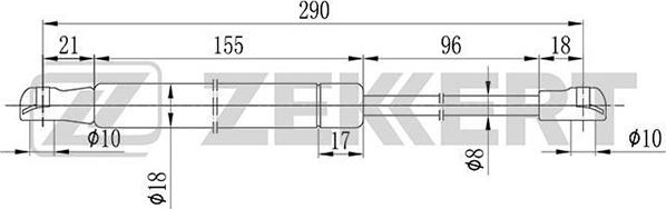 Zekkert GF-1679 - Plinski amortizer, hauba motora www.molydon.hr