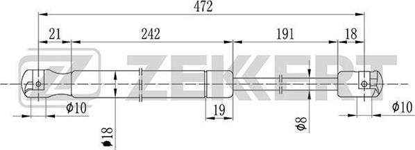 Zekkert GF-1114 - Plinski amortizer, prtljaznik/utovarni prostor www.molydon.hr