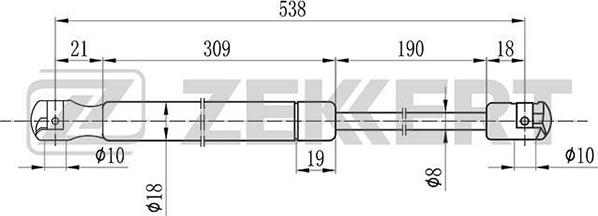 Zekkert GF-1132 - Plinski amortizer, hauba motora www.molydon.hr