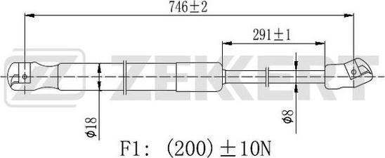 Zekkert GF-2439 - Plinski amortizer, hauba motora www.molydon.hr