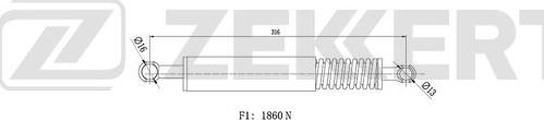 Zekkert GF-2542 - Plinski amortizer, prtljaznik/utovarni prostor www.molydon.hr