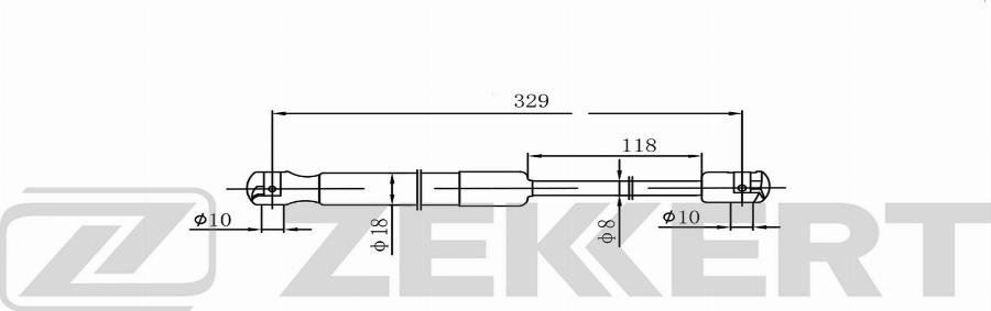 Zekkert GF-2578 - Plinski amortizer, hauba motora www.molydon.hr