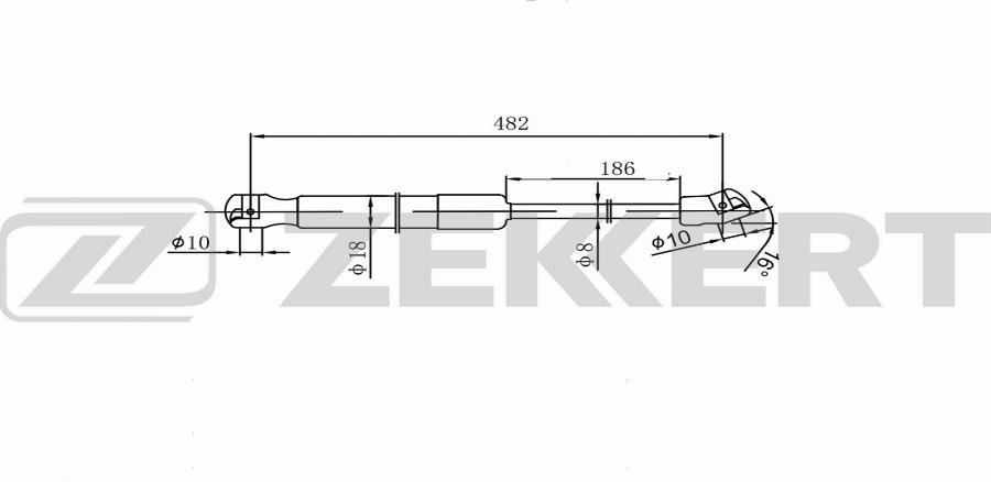 Zekkert GF-2616 - Plinski amortizer, prtljaznik/utovarni prostor www.molydon.hr