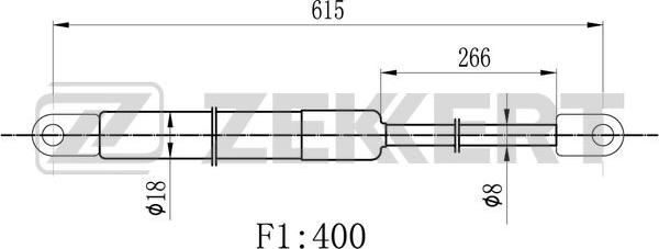 Zekkert GF-2171 - Plinski amortizer, hauba motora www.molydon.hr