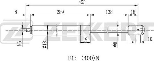 Zekkert GF-2210 - Plinski amortizer, hauba motora www.molydon.hr