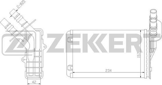 Zekkert MK-5019 - Izmjenjivač topline, grijanje unutrasnjeg prostora www.molydon.hr