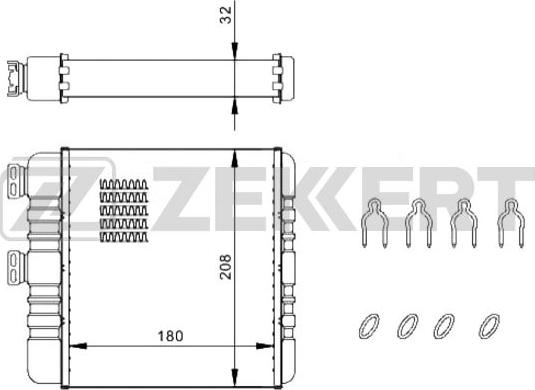 Zekkert MK-5087 - Izmjenjivač topline, grijanje unutrasnjeg prostora www.molydon.hr