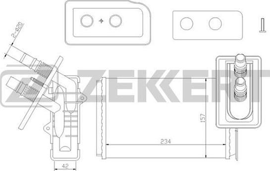 Zekkert MK-5037 - Izmjenjivač topline, grijanje unutrasnjeg prostora www.molydon.hr