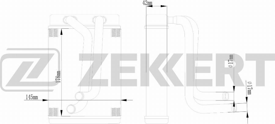 Zekkert MK-5145 - Izmjenjivač topline, grijanje unutrasnjeg prostora www.molydon.hr