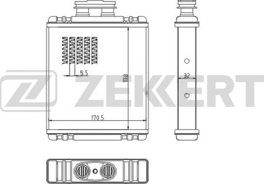 Zekkert MK-5136 - Izmjenjivač topline, grijanje unutrasnjeg prostora www.molydon.hr