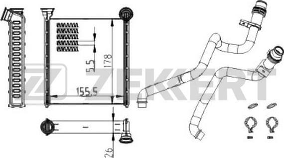 Zekkert MK-5127 - Izmjenjivač topline, grijanje unutrasnjeg prostora www.molydon.hr