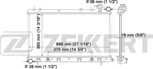 Zekkert MK-1448 - Hladnjak, hladjenje motora www.molydon.hr