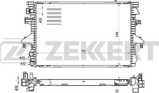 Zekkert MK-1454 - Hladnjak, hladjenje motora www.molydon.hr