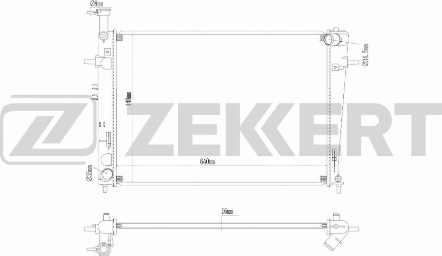 Zekkert MK-1483 - Hladnjak, hladjenje motora www.molydon.hr