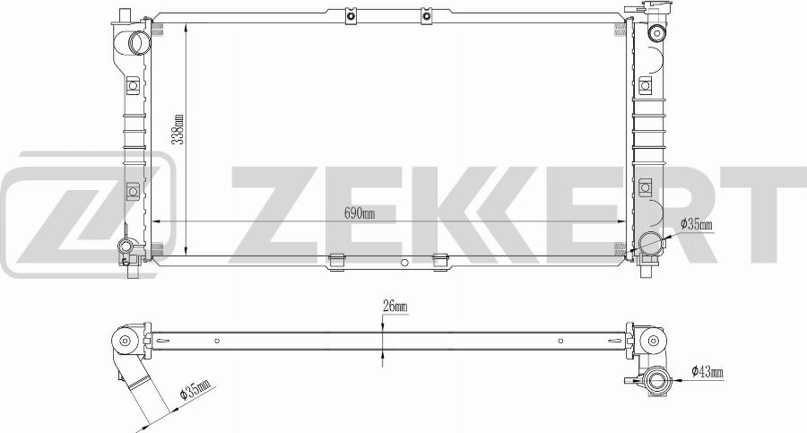 Zekkert MK-1482 - Hladnjak, hladjenje motora www.molydon.hr