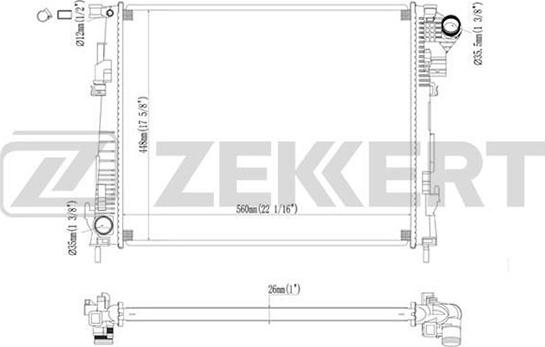 Zekkert MK-1478 - Hladnjak, hladjenje motora www.molydon.hr