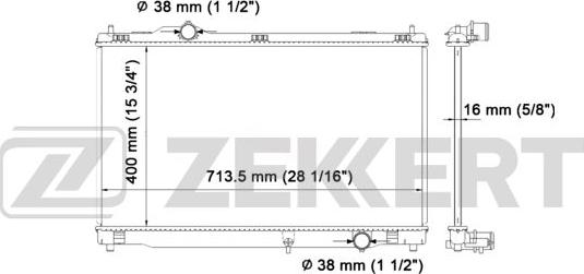 Zekkert MK-1545 - Hladnjak, hladjenje motora www.molydon.hr