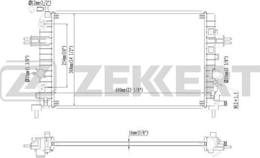 Zekkert MK-1540 - Hladnjak, hladjenje motora www.molydon.hr