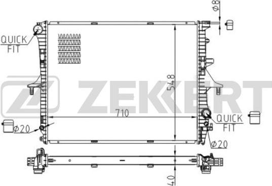 Zekkert MK-1556 - Hladnjak, hladjenje motora www.molydon.hr