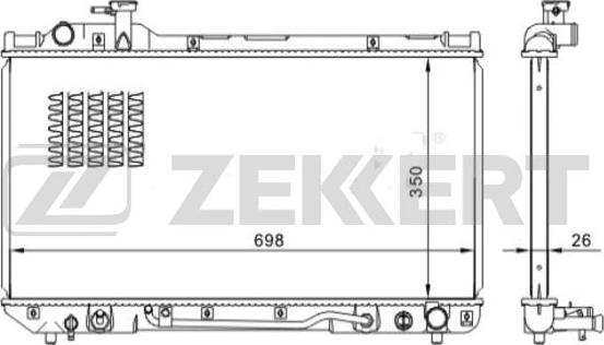 Zekkert MK-1558 - Hladnjak, hladjenje motora www.molydon.hr