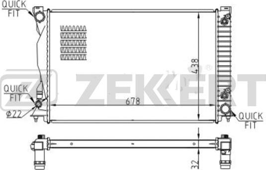 Zekkert MK-1553 - Hladnjak, hladjenje motora www.molydon.hr