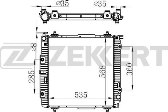 Zekkert MK-1565 - Hladnjak, hladjenje motora www.molydon.hr