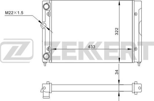 Zekkert MK-1510 - Hladnjak, hladjenje motora www.molydon.hr