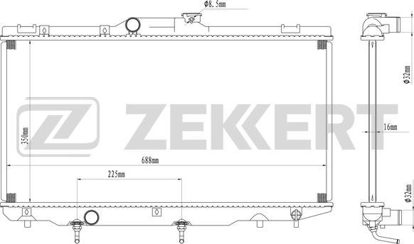 Zekkert MK-1583 - Hladnjak, hladjenje motora www.molydon.hr