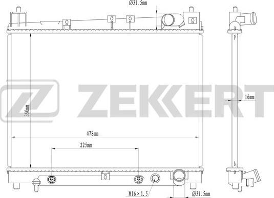 Zekkert MK-1582 - Hladnjak, hladjenje motora www.molydon.hr