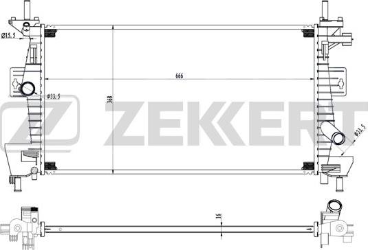 Zekkert MK-1539 - Hladnjak, hladjenje motora www.molydon.hr