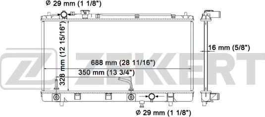 Zekkert MK-1530 - Hladnjak, hladjenje motora www.molydon.hr