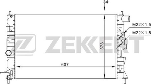 Zekkert MK-1527 - Hladnjak, hladjenje motora www.molydon.hr