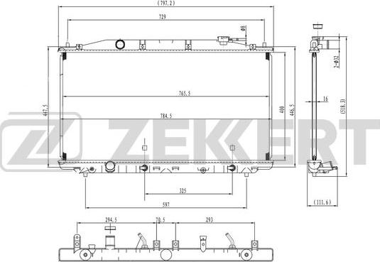 Zekkert MK-1574 - Hladnjak, hladjenje motora www.molydon.hr