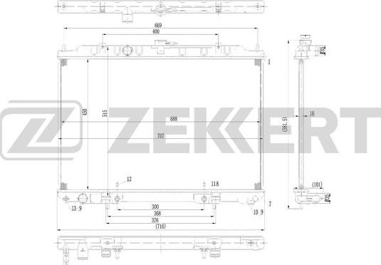 Zekkert MK-1573 - Hladnjak, hladjenje motora www.molydon.hr