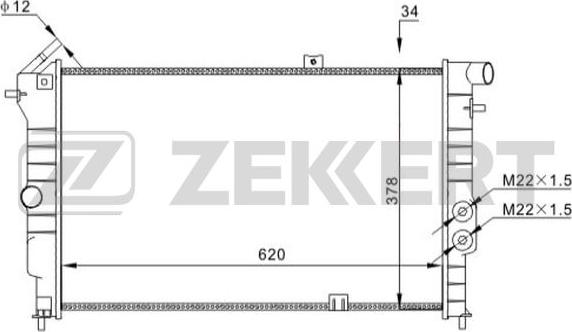 Zekkert MK-1620 - Hladnjak, hladjenje motora www.molydon.hr