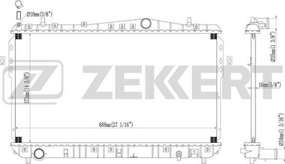 Zekkert MK-1094 - Hladnjak, hladjenje motora www.molydon.hr