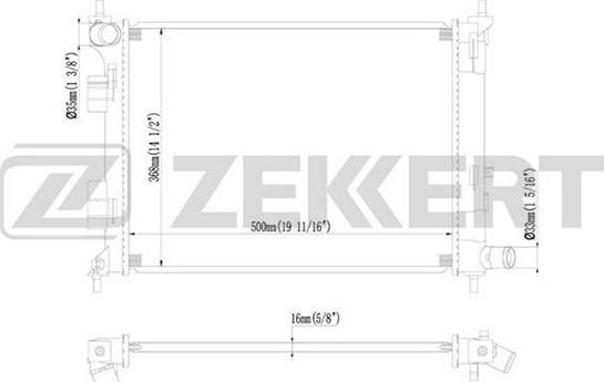 Zekkert MK-1096 - Hladnjak, hladjenje motora www.molydon.hr