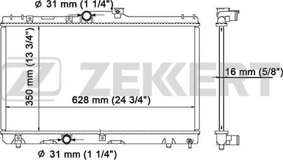 Zekkert MK-1044 - Hladnjak, hladjenje motora www.molydon.hr