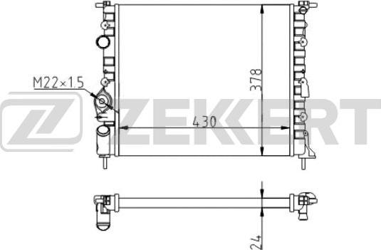 Zekkert MK-1058 - Hladnjak, hladjenje motora www.molydon.hr