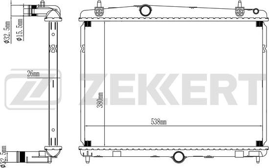 Zekkert MK-1060 - Hladnjak, hladjenje motora www.molydon.hr