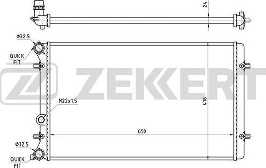 Zekkert MK-1089 - Hladnjak, hladjenje motora www.molydon.hr