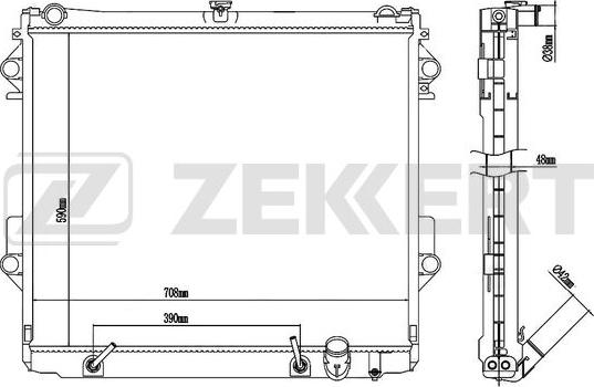 Zekkert MK-1088 - Hladnjak, hladjenje motora www.molydon.hr