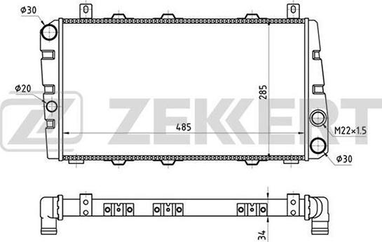 Zekkert MK-1039 - Hladnjak, hladjenje motora www.molydon.hr