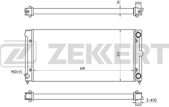 Zekkert MK-1034 - Hladnjak, hladjenje motora www.molydon.hr