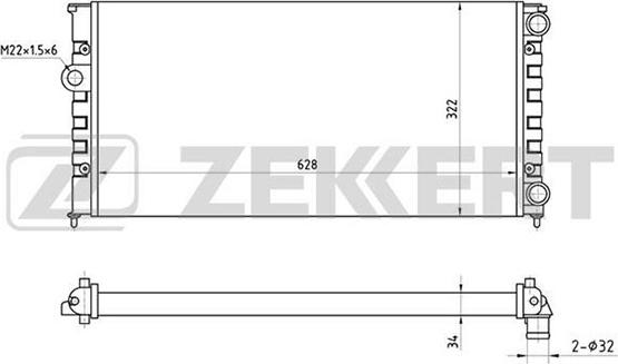 Zekkert MK-1036 - Hladnjak, hladjenje motora www.molydon.hr