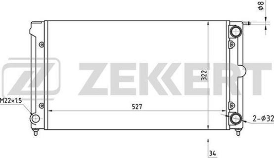 Zekkert MK-1030 - Hladnjak, hladjenje motora www.molydon.hr