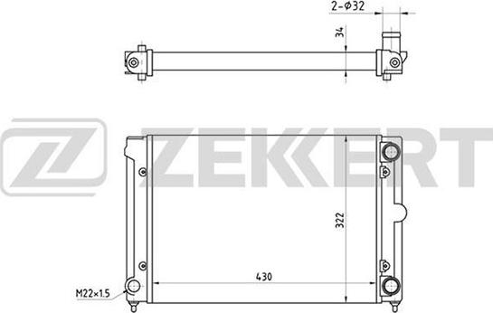 Zekkert MK-1032 - Hladnjak, hladjenje motora www.molydon.hr